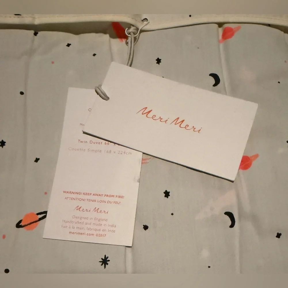 Meri‎ Meri | Organic Reversible Space Duvet Cover